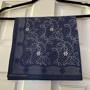 WALLACE & BARNES for J. CREW 30” SQUARE COTTON SCARF